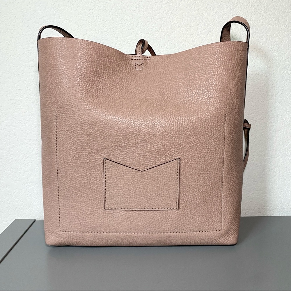 Michael Kors Blush Baby Pink Leather Messenger Tote Crossbody Bag - Picture 3 of 13